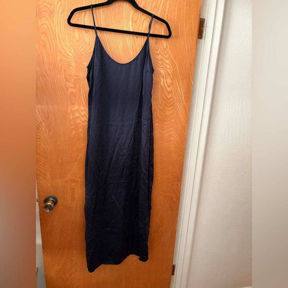 La Perla Midnight Blue silk Slip Dress or gown S - Picture 2 of 10